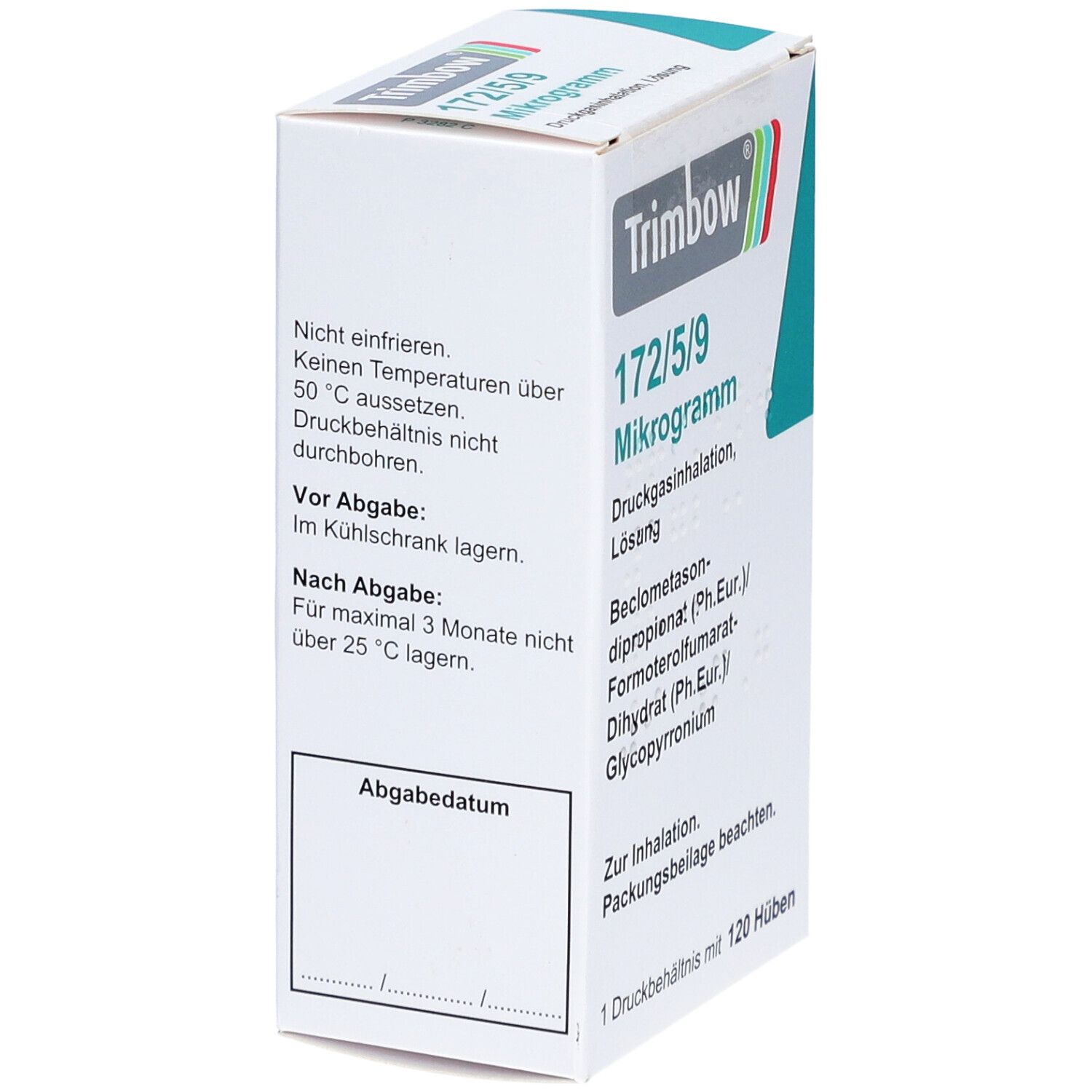 TRIMBOW 172 µg/5 µg/9 µg 120 Hub Druckgasinhalat.