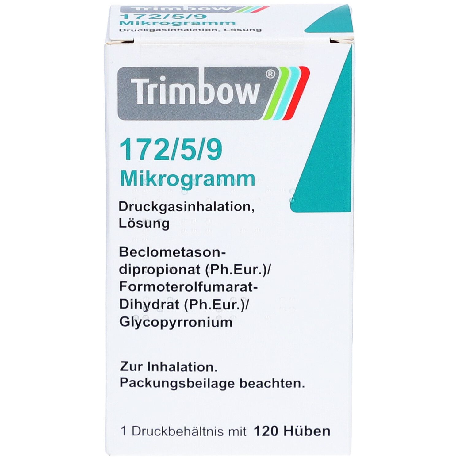 TRIMBOW 172 µg/5 µg/9 µg 120 Hub Druckgasinhalat.