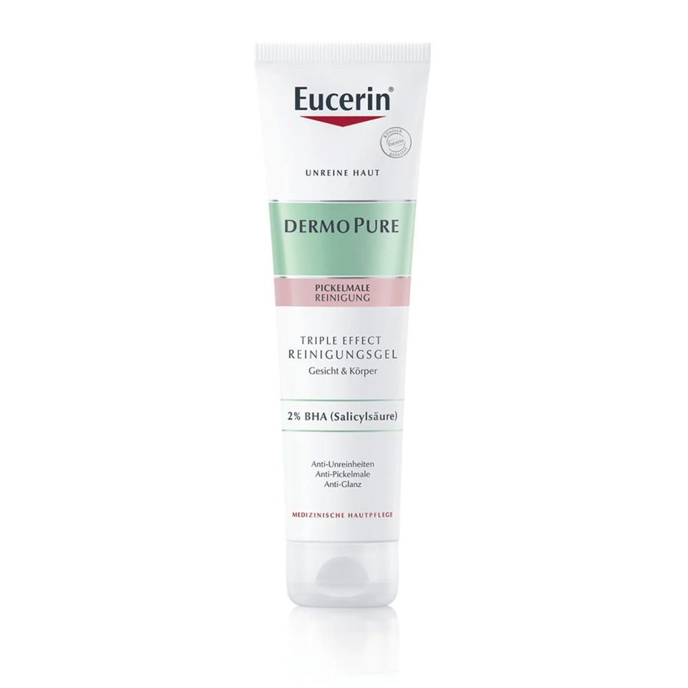 Eucerin® DermoPure Triple Effect Reinigungsgel – Waschgel mit Salicylsäure – Reinigungsgel fürs Gesicht bei Unreinheiten