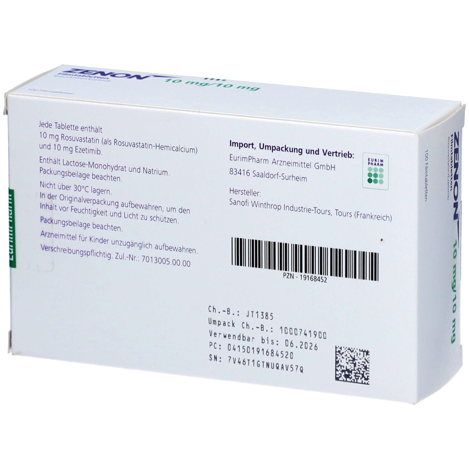 ZENON 10 mg/10 mg Filmtabletten