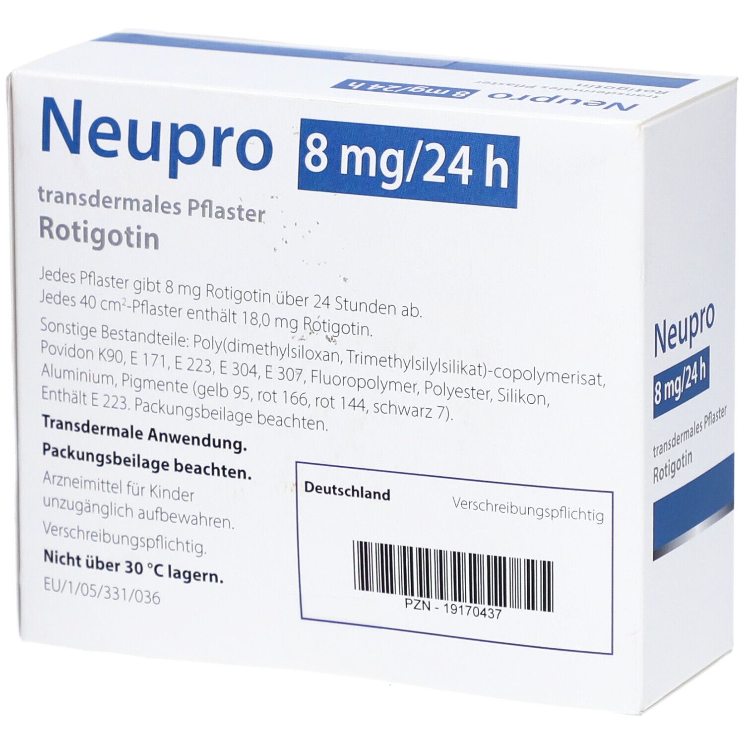 NEUPRO 8 mg/24 h transdermale Pflaster