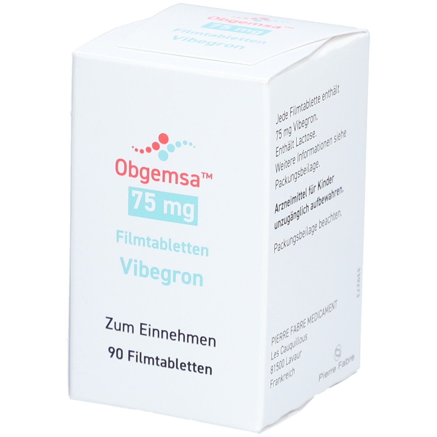 OBGEMSA 75 mg Filmtabletten