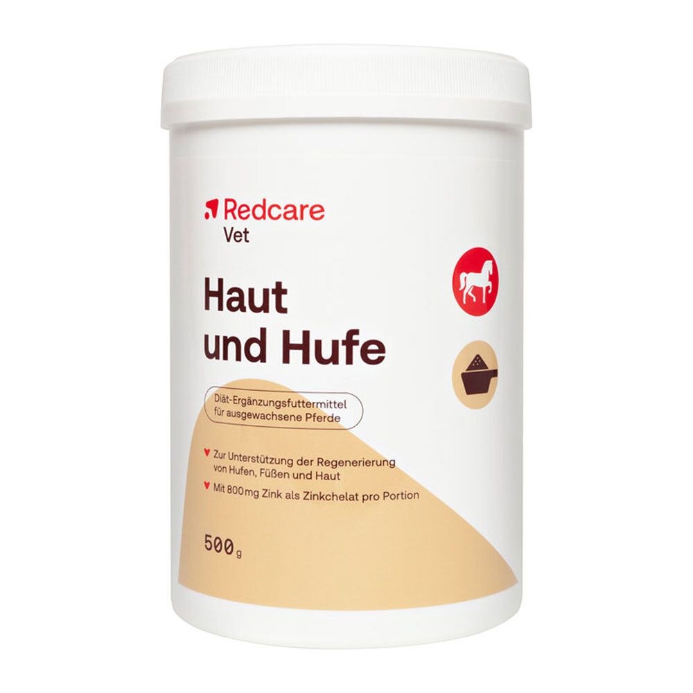 Redcare VET Haut und Hufe Diät-Erg.FM Plv.f.Pferde 500 g Pulver