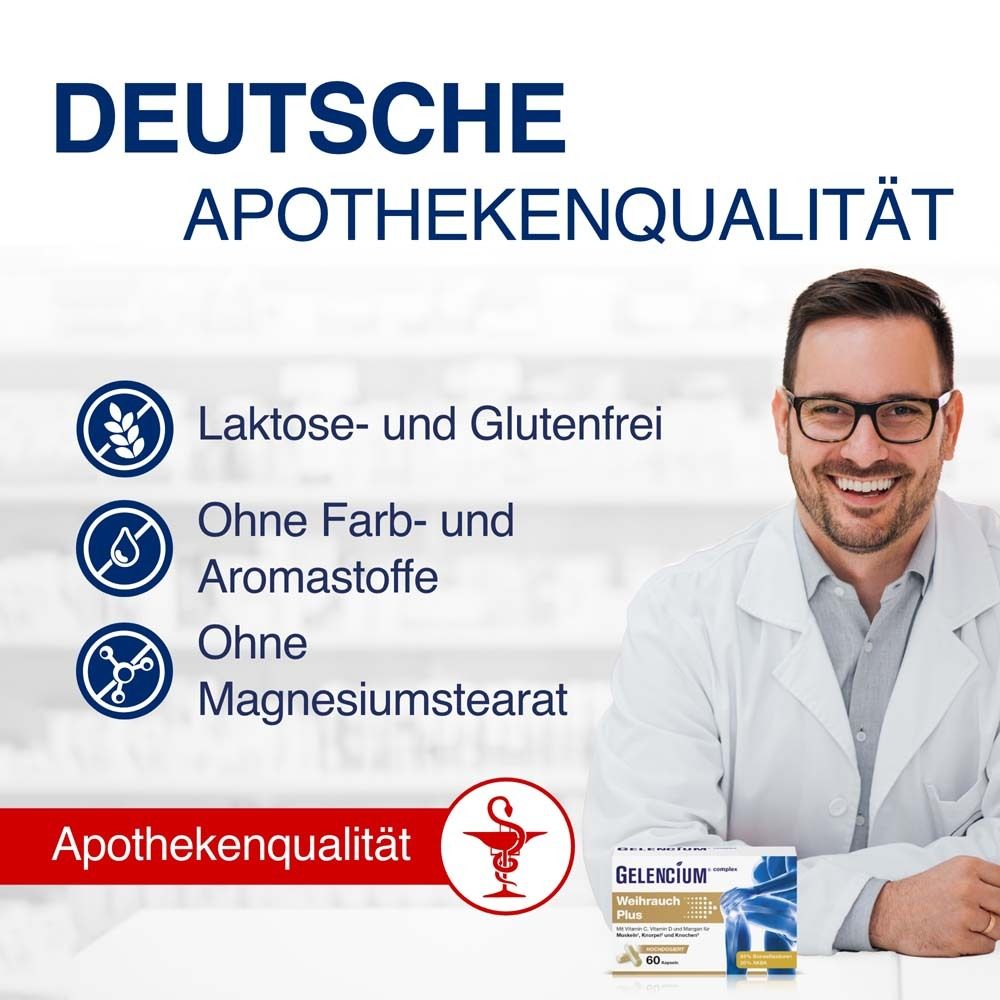 GELENCIUM Weihrauch Plus hochdosiert m.Vit.C Kaps.