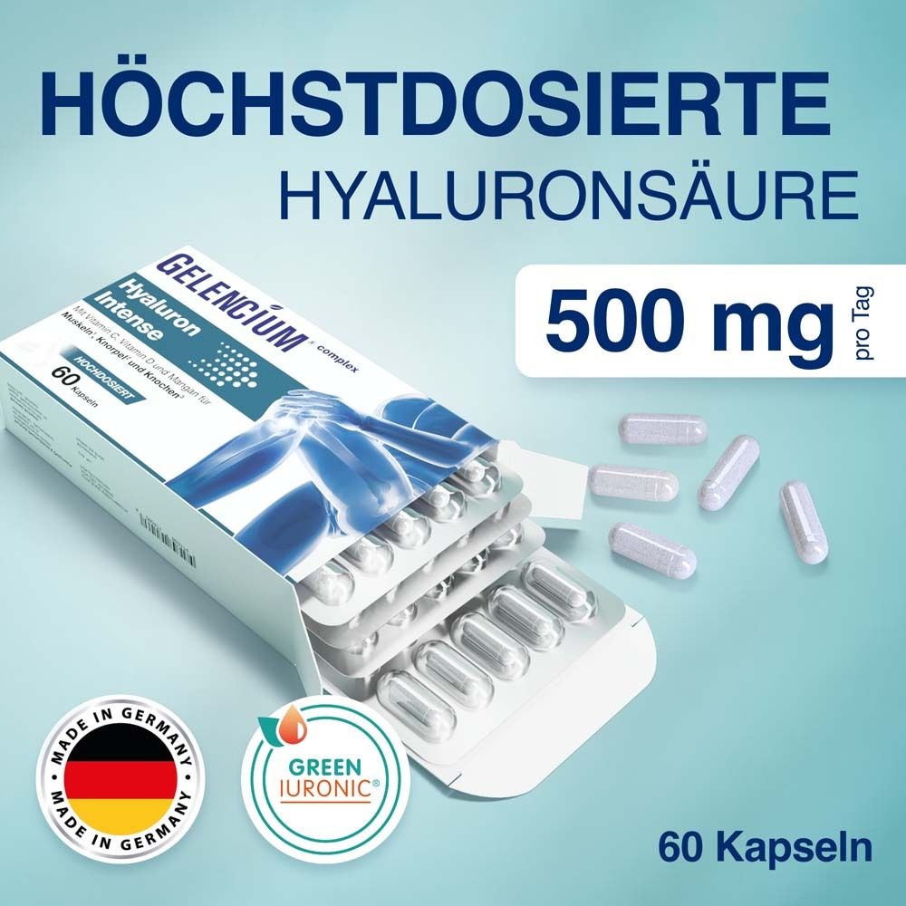 Gelencium Hyaluron Intense hochdos.Vitamin C Kaps. 60 St Kapseln