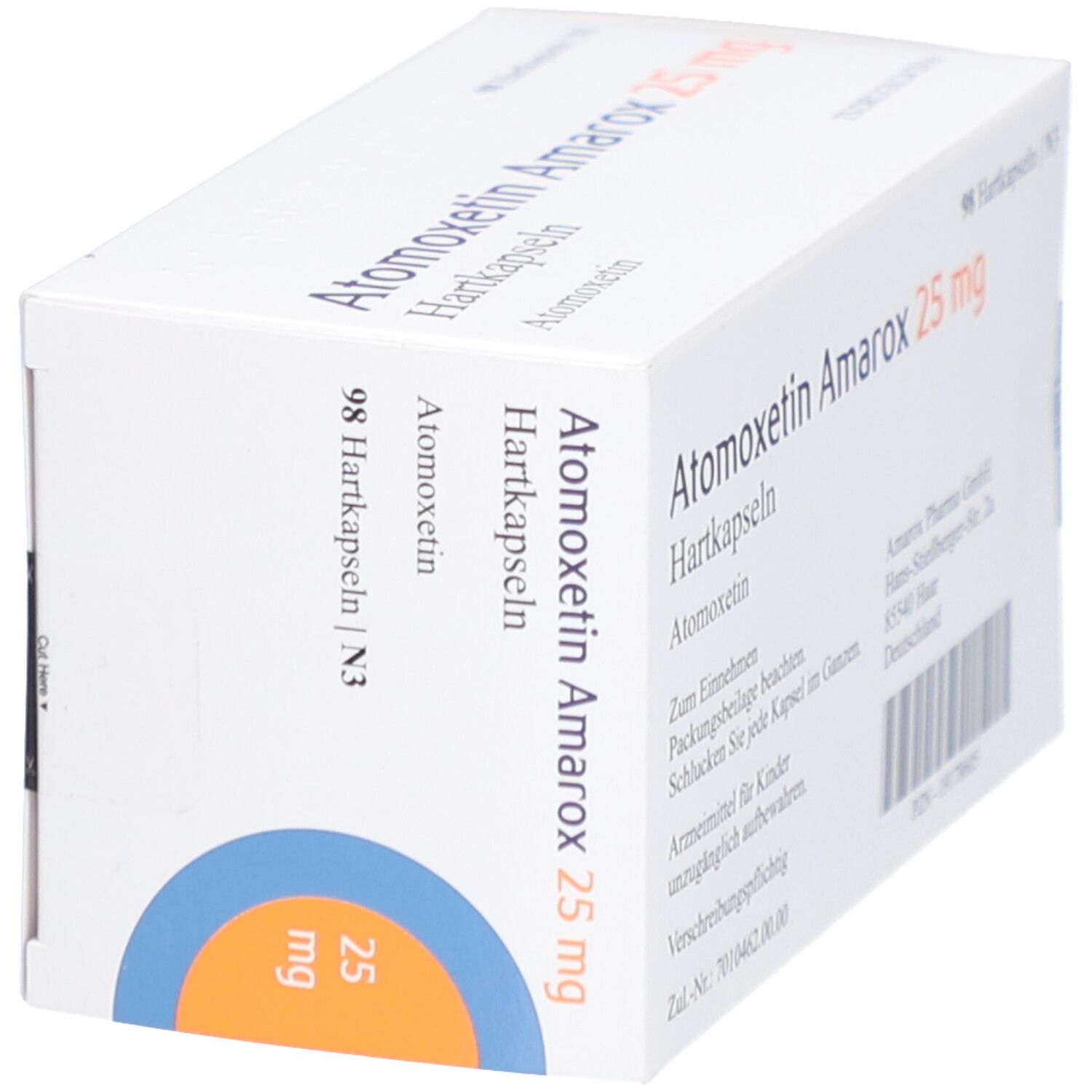 ATOMOXETIN Amarox 25 mg Hartkapseln