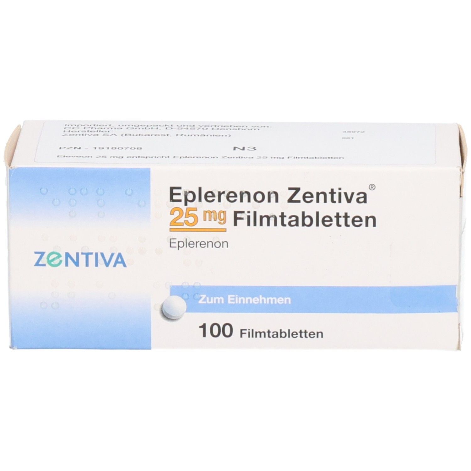 EPLERENON Zentiva 25 mg Filmtabletten