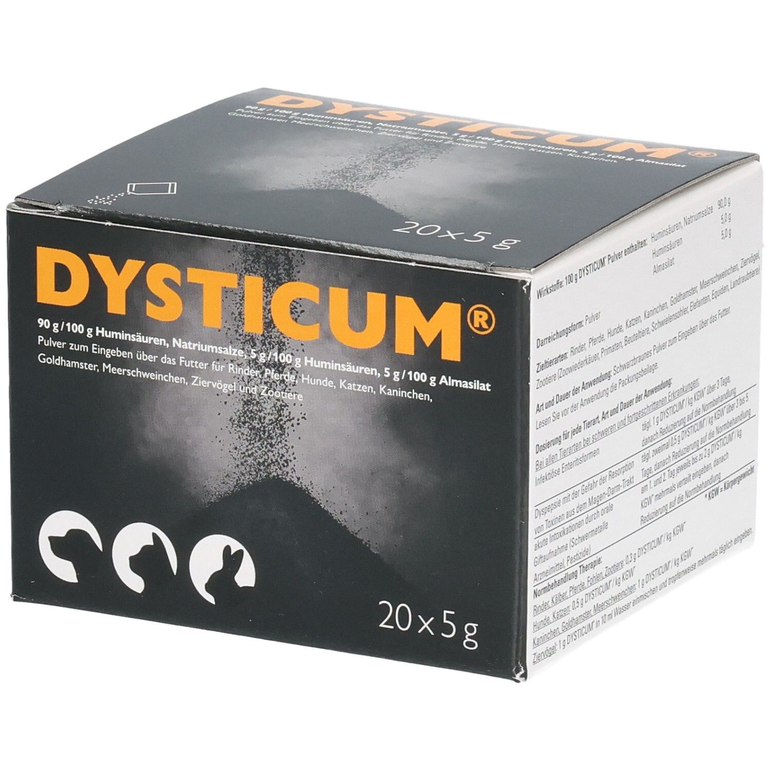 Dysticum Pulver zum Eingeben Beutel vet. 20x5 g