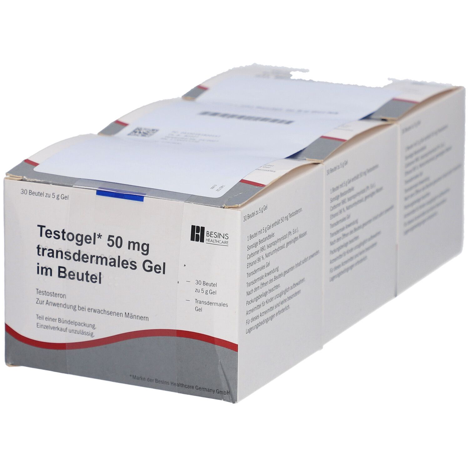 TESTOGEL 50 mg transdermales Gel im Beutel