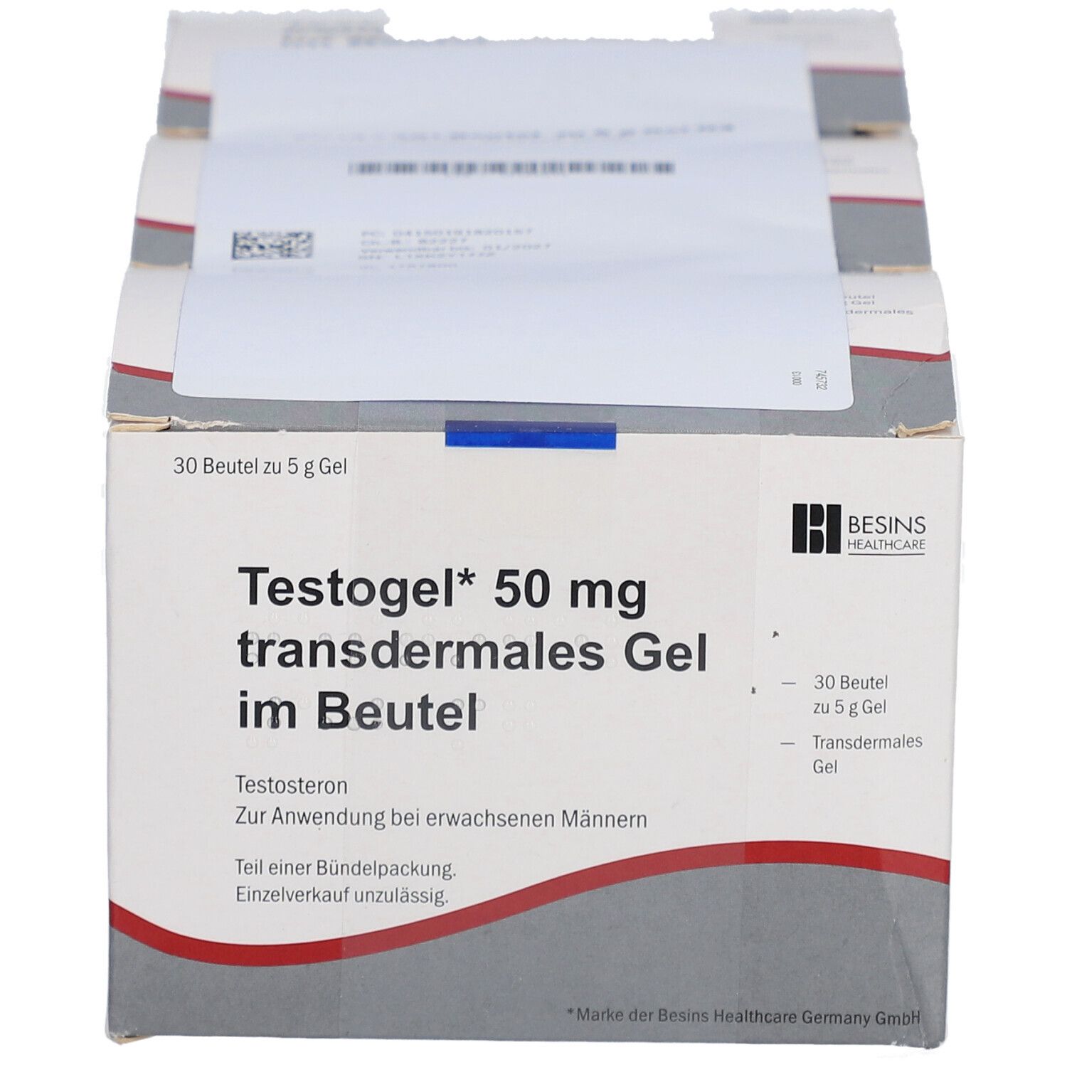 TESTOGEL 50 mg transdermales Gel im Beutel