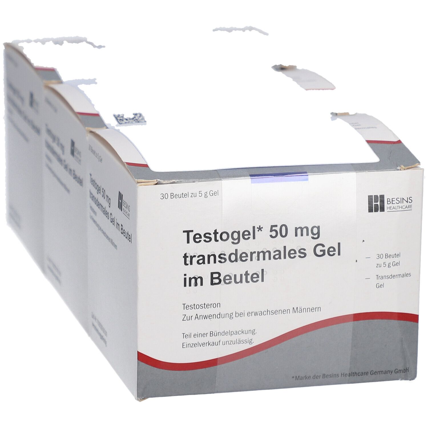 TESTOGEL 50 mg transdermales Gel im Beutel