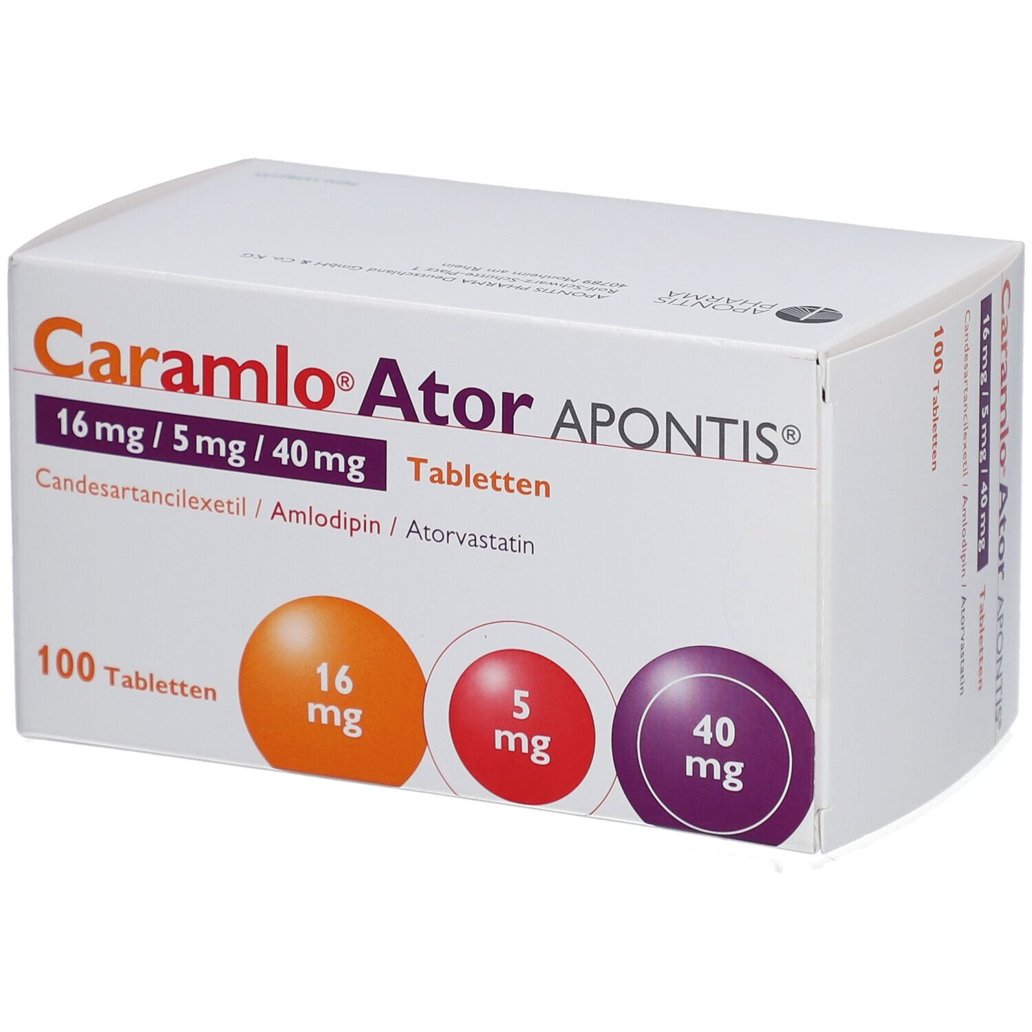 CARAMLO Ator APONTIS 16 mg/5 mg/40 mg Tabletten