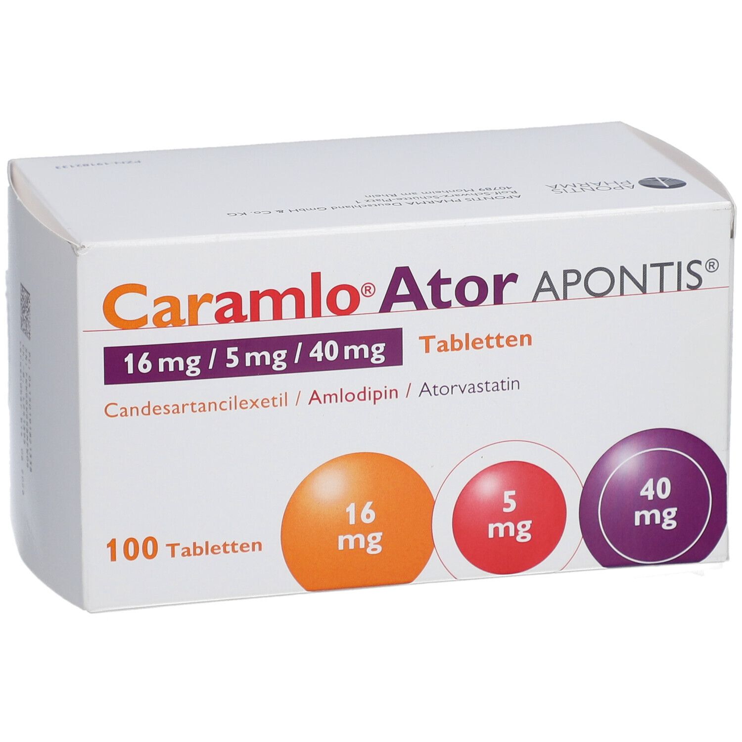 CARAMLO Ator APONTIS 16 mg/5 mg/40 mg Tabletten