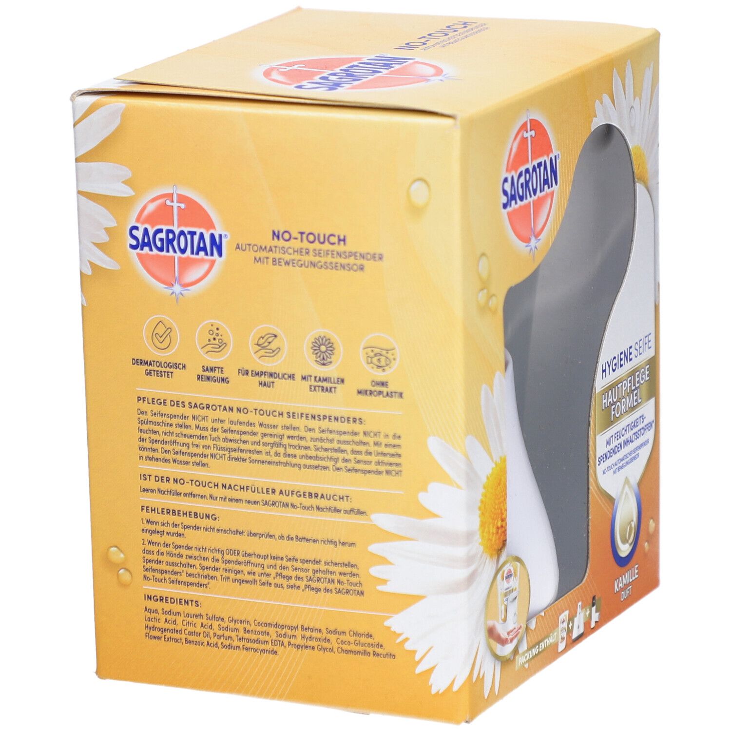 SAGROTAN® No-Touch Starter Set weiß Extra care Lotusblüte & Kamillenöl