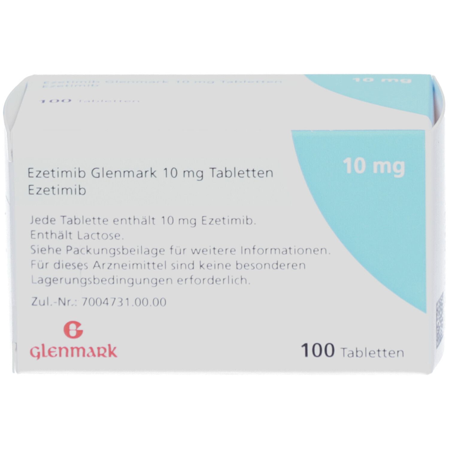 EZETIMIB Glenmark 10 mg Tabletten 100 St mit dem E-Rezept kaufen - Shop ...