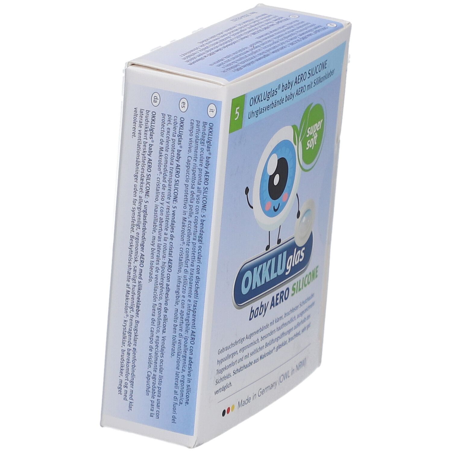 OKKLUglas® Baby SILICONE Uhrglasverband