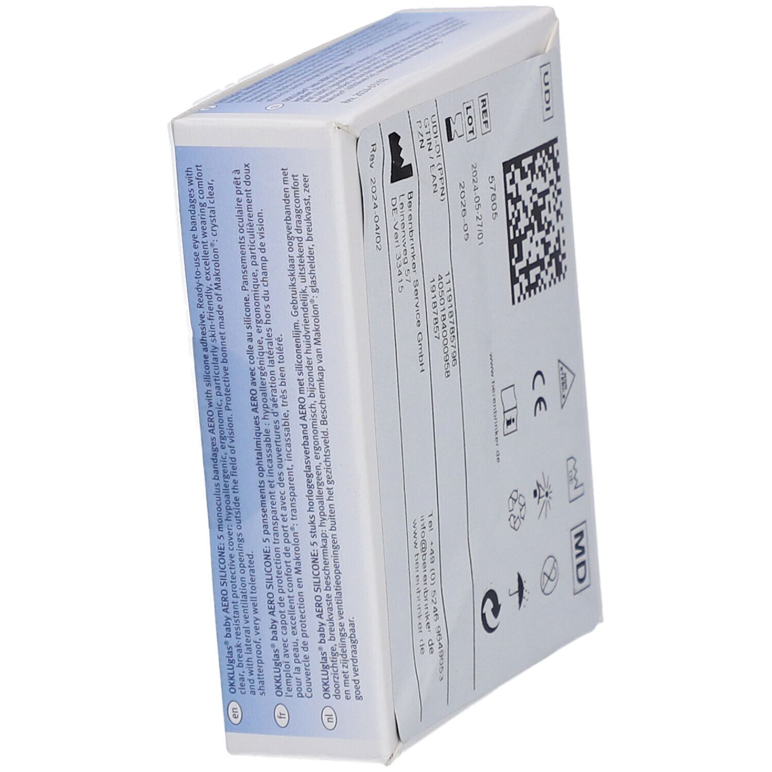 OKKLUglas® Baby SILICONE Uhrglasverband