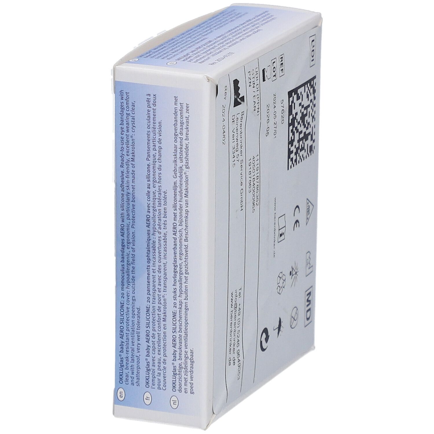 OKKLUGLAS® baby AERO SILICONE Uhrglasverband mit Silikonkleber