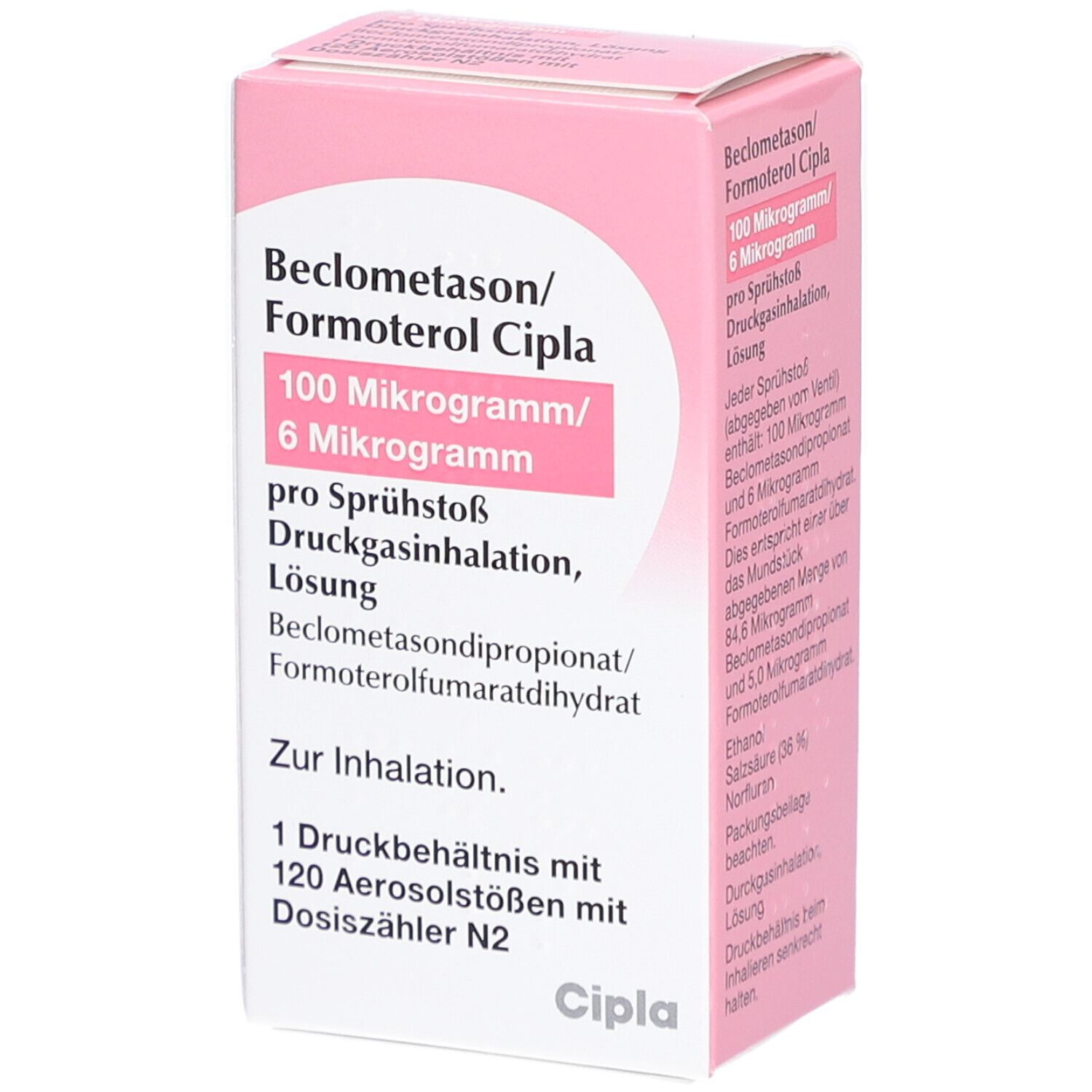 BECLOMETASON/Formoterol Cipla 100/6 µg 120 Hub DOS