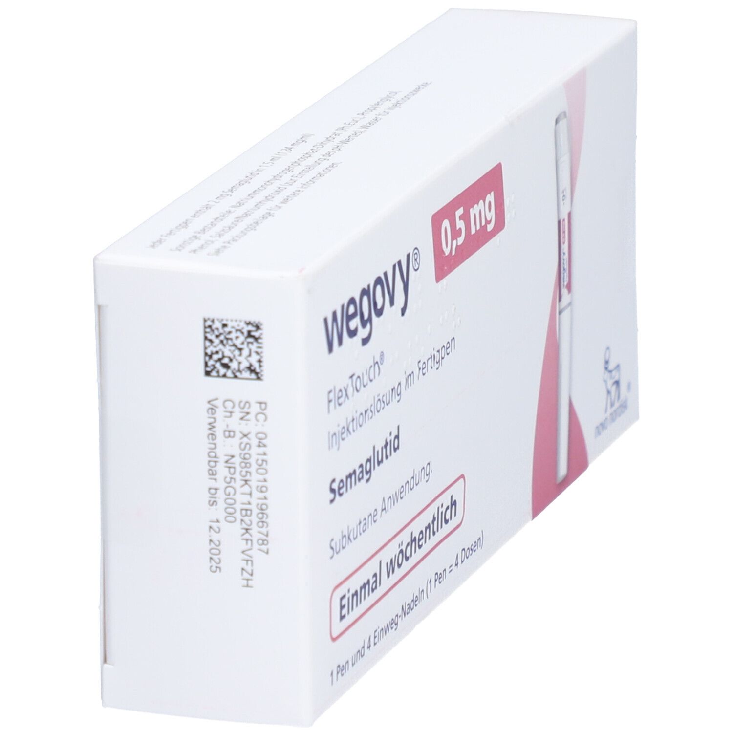 Wegovy 0,5 mg FlexTouch Injektionslsg.Fertigpen 1x1,5 ml Injektionslösung