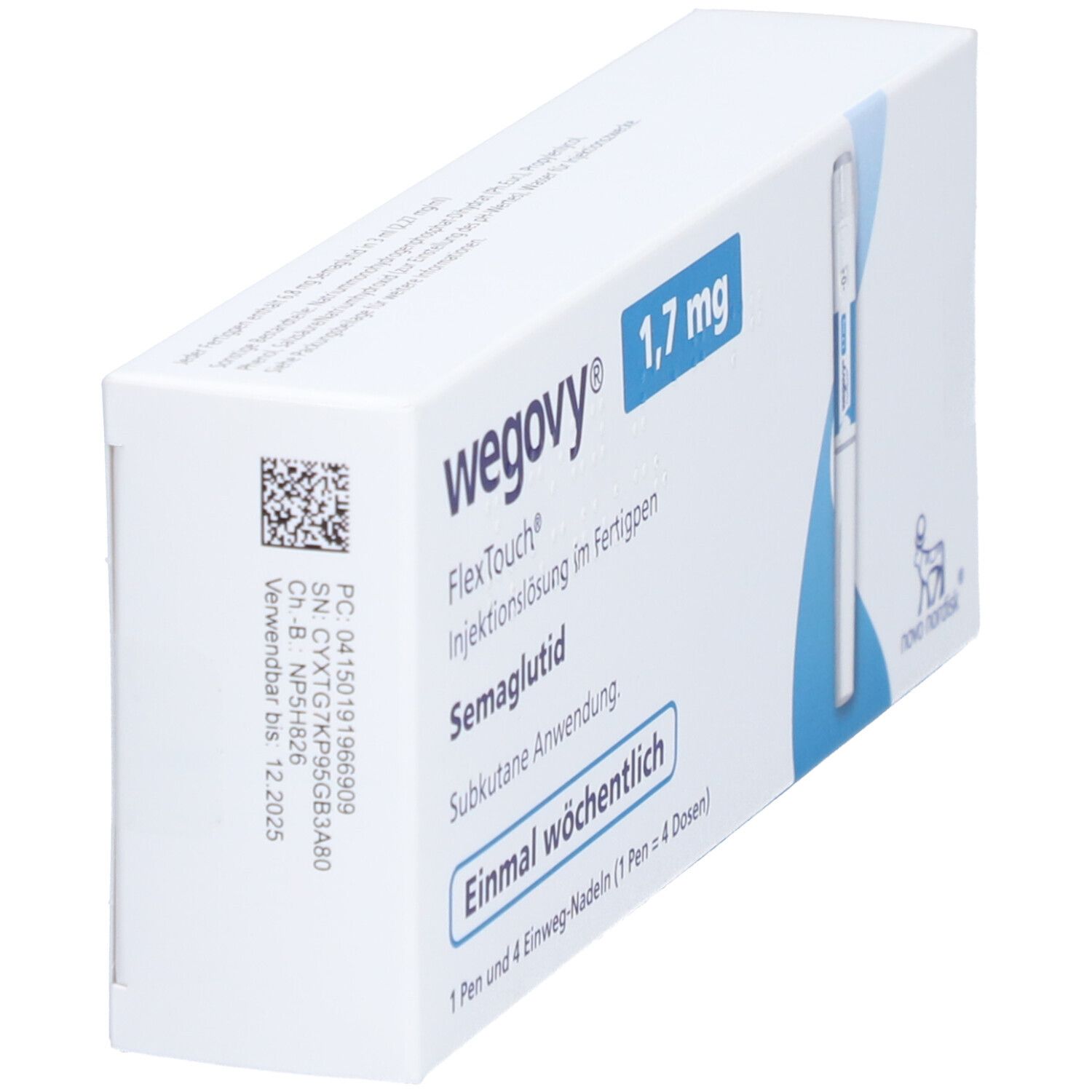 Wegovy 1,7 mg FlexTouch Injektionslsg.Fertigpen 1x3 ml Injektionslösung