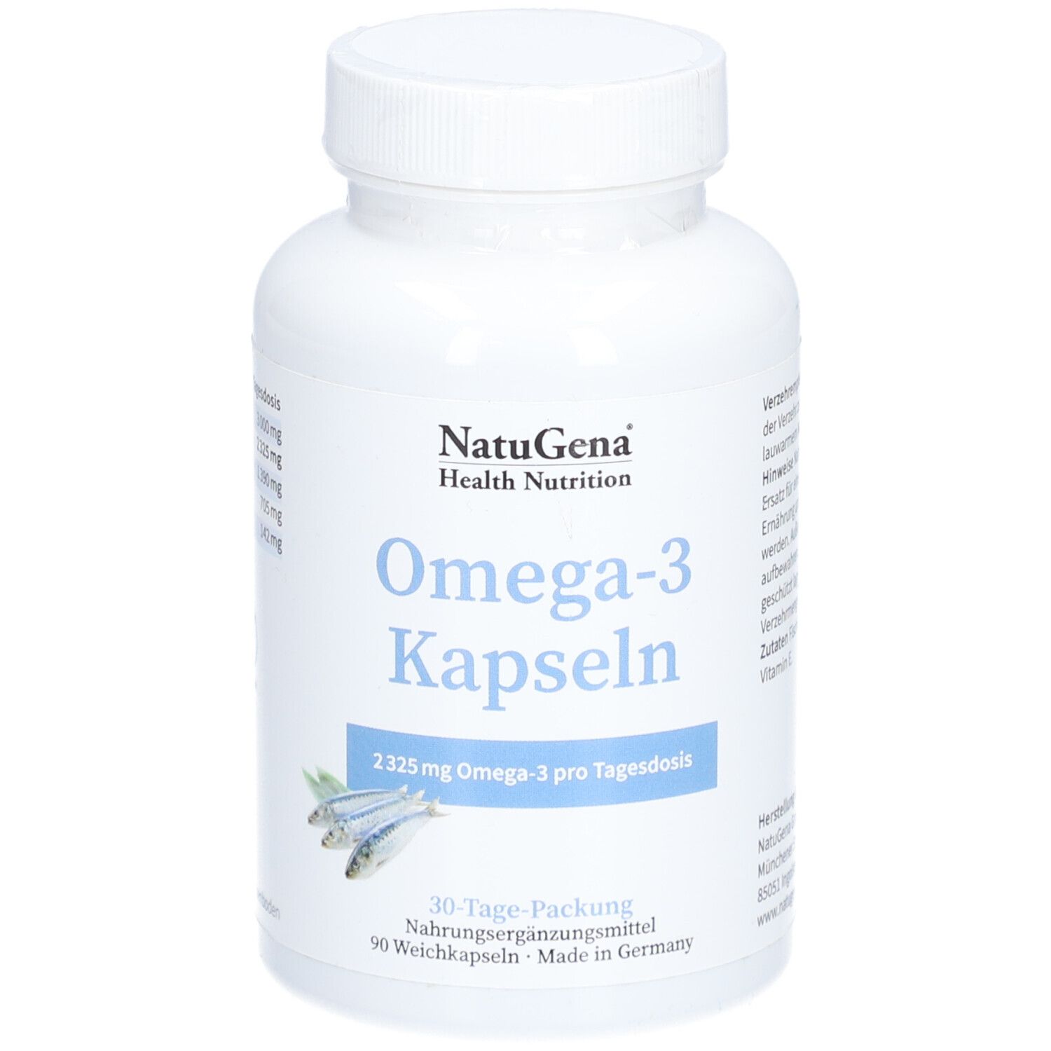 Omega-3 Kapseln Fischöl 705 mg DHA 1390 EPA 90 St Weichkapseln