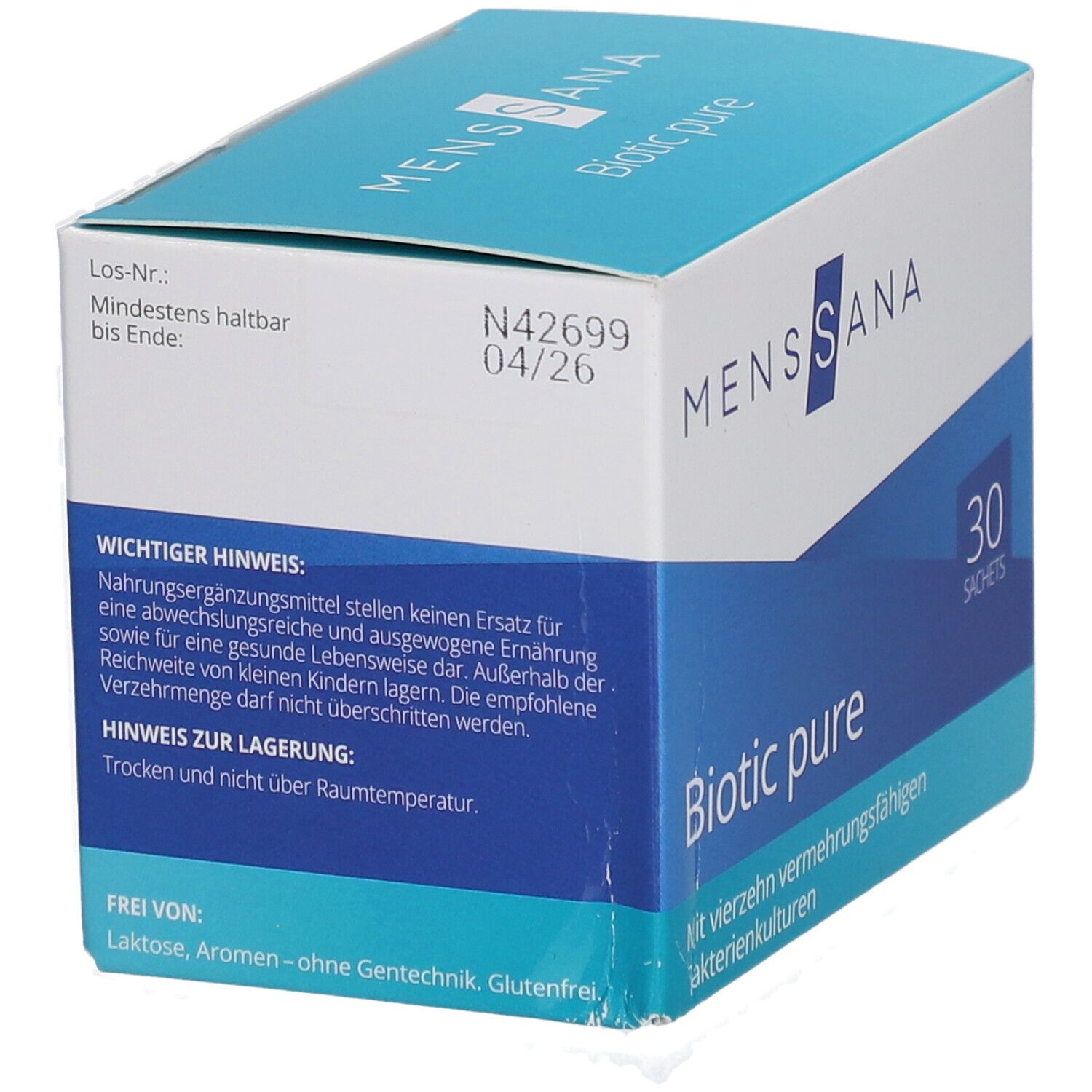 Biotic pure MensSana Pulver 30 St