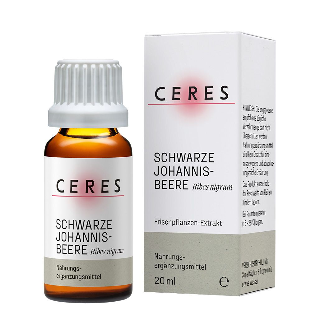 Ceres Schwarze Johannisbeere Ribes nigrum Extr.Tro 20 ml Tropfen