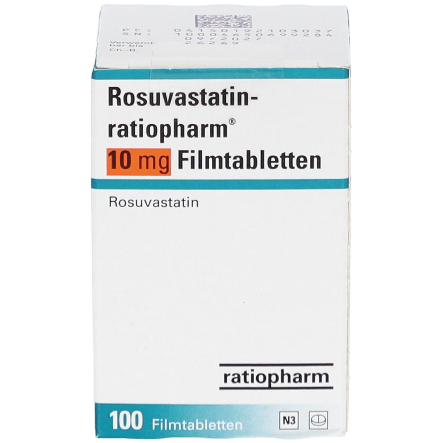 ROSUVASTATIN-ratiopharm 10 mg Filmtabletten Dose