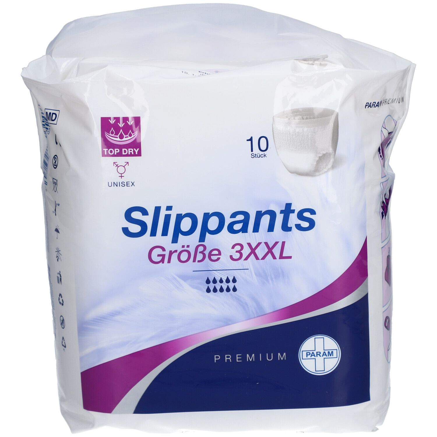 Param Slip-Pants Premium Gr. 3 XXL – Inkontinenz-Schlupfhose