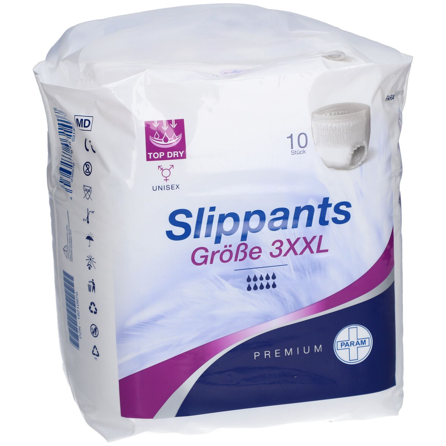 Param Slip-Pants Premium Gr. 3 XXL – Inkontinenz-Schlupfhose