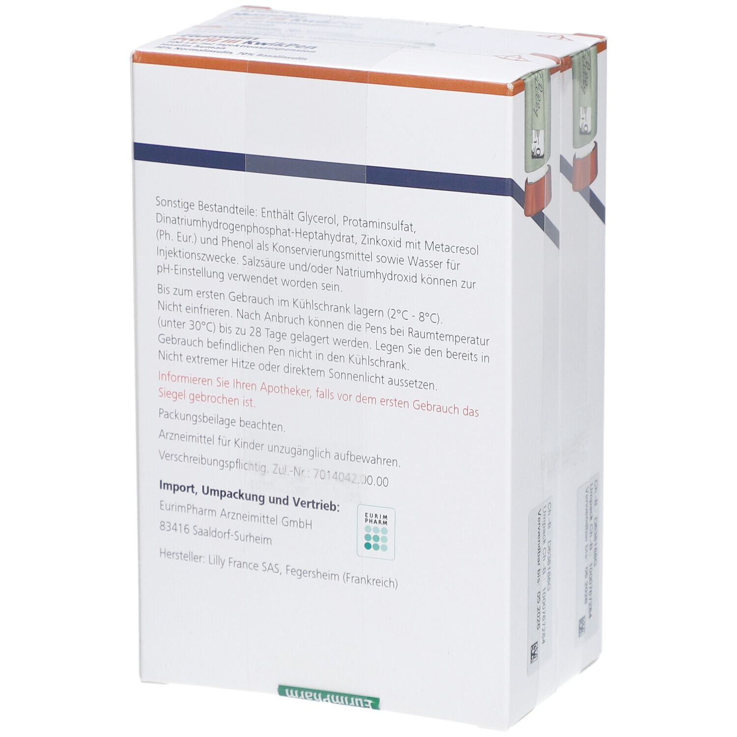 HUMULIN Profil III KwikPen 100 I.E./ml Inj.-Susp.