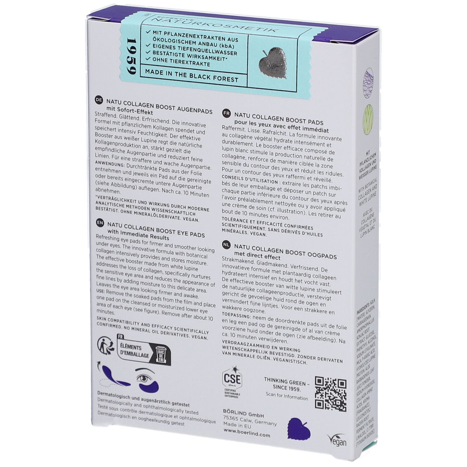 Annemarie Börlind NATUCOLLAGEN BOOST Augenpads