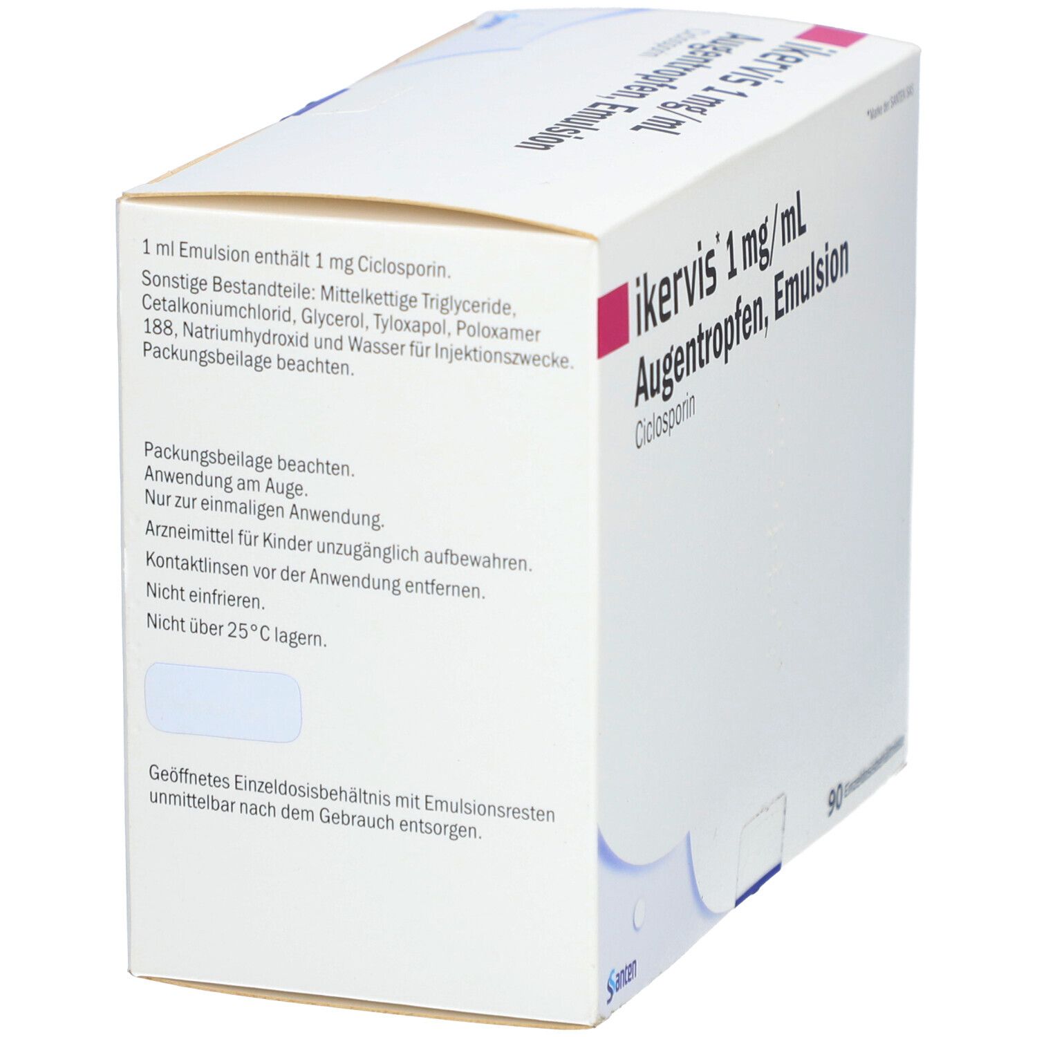 IKERVIS 1 mg/ml Augentropfen Emuls.Einzeldosispip.