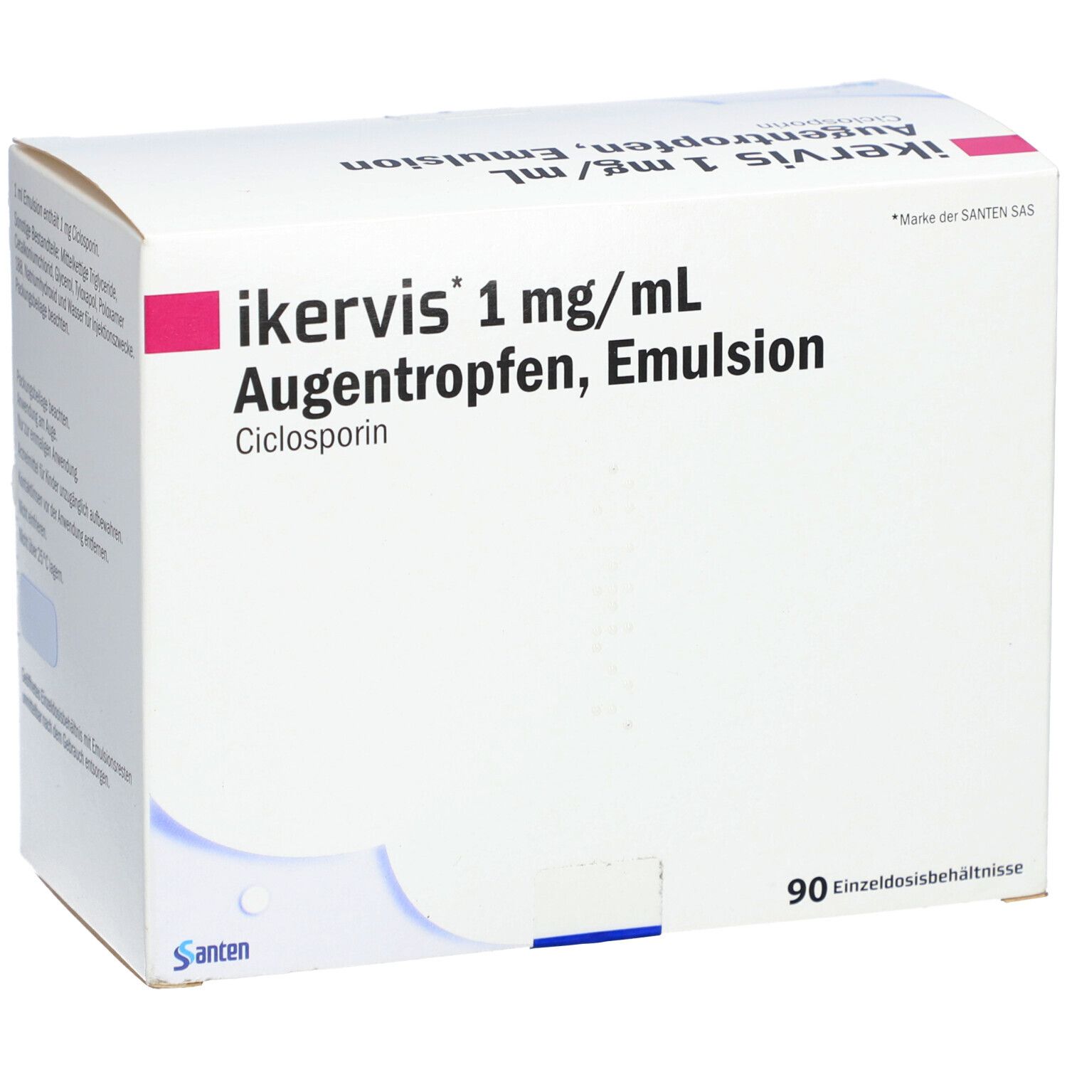 IKERVIS 1 mg/ml Augentropfen Emuls.Einzeldosispip.