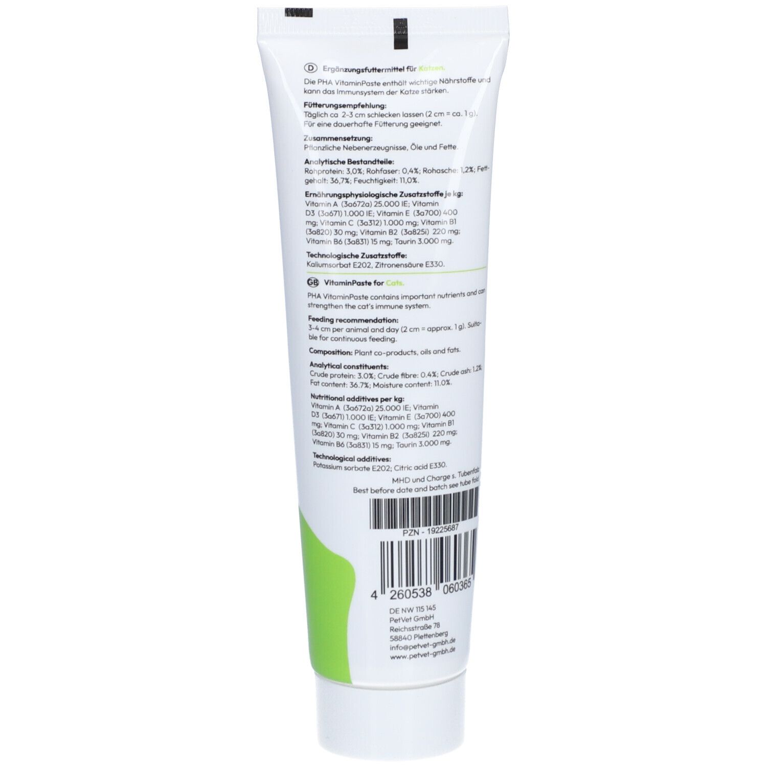 PHA VitaminPaste f.Katzen 100 ml Paste