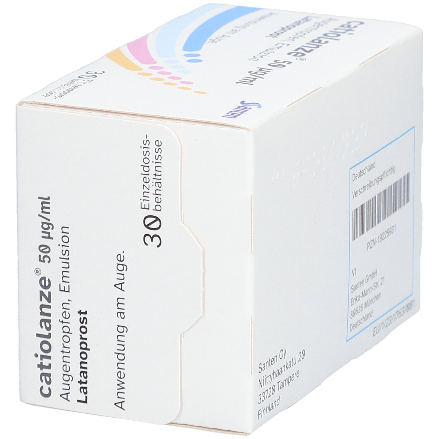 CATIOLANZE 50 Mikrogramm/ml Augentropfen Emulsion