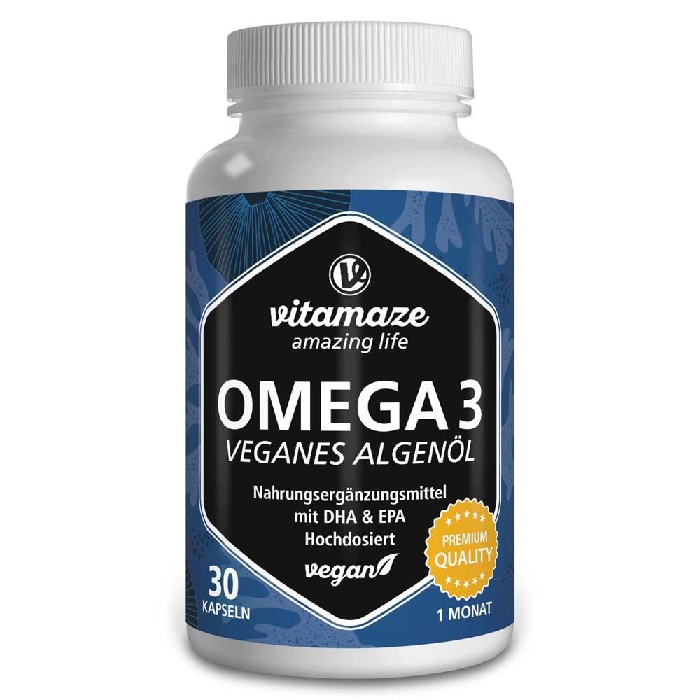 Vitamaze Omega 3 Vegan Algenöl Hochdosiert