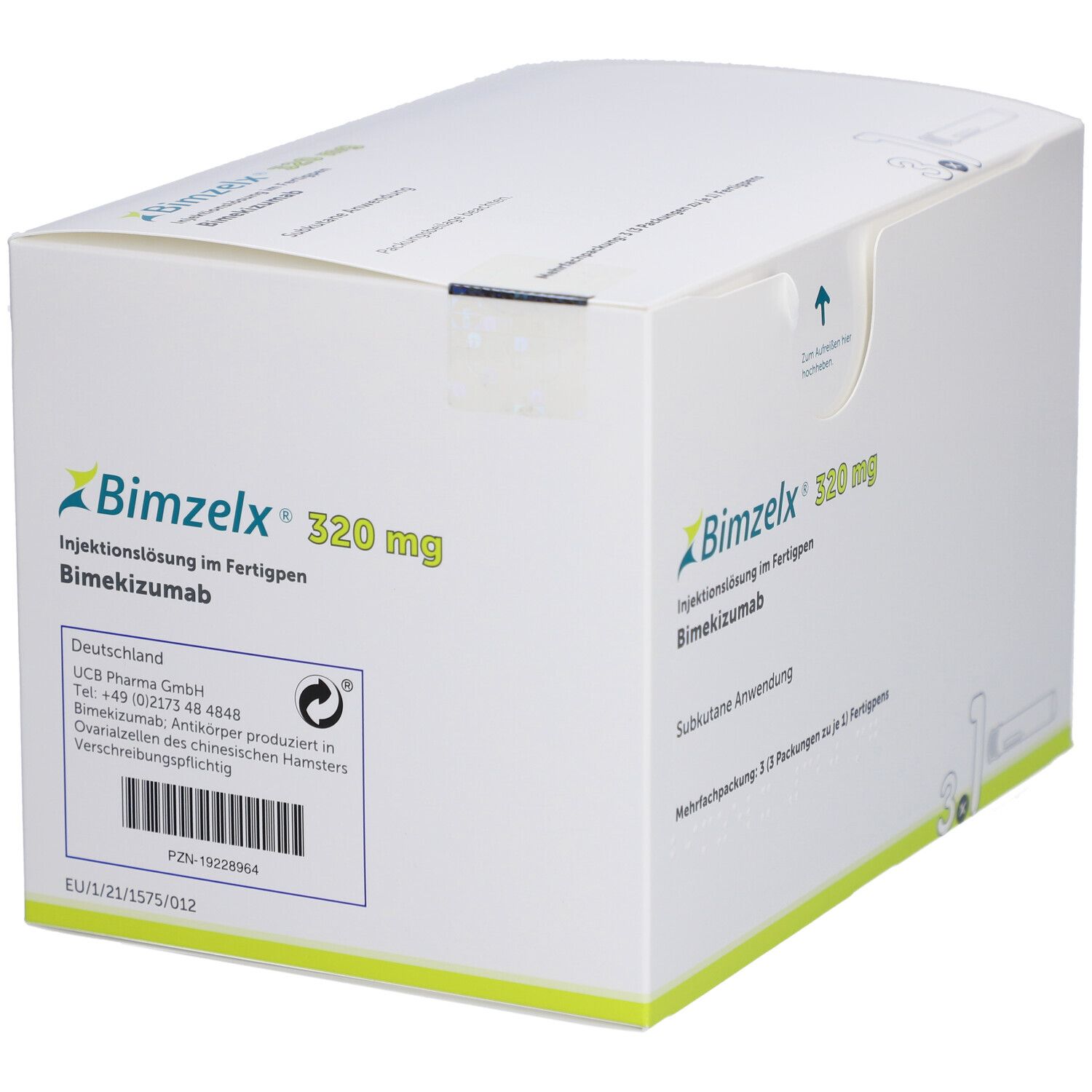 Bimzelx 320 mg Injektionslösung im Fertigpen 3x2 ml