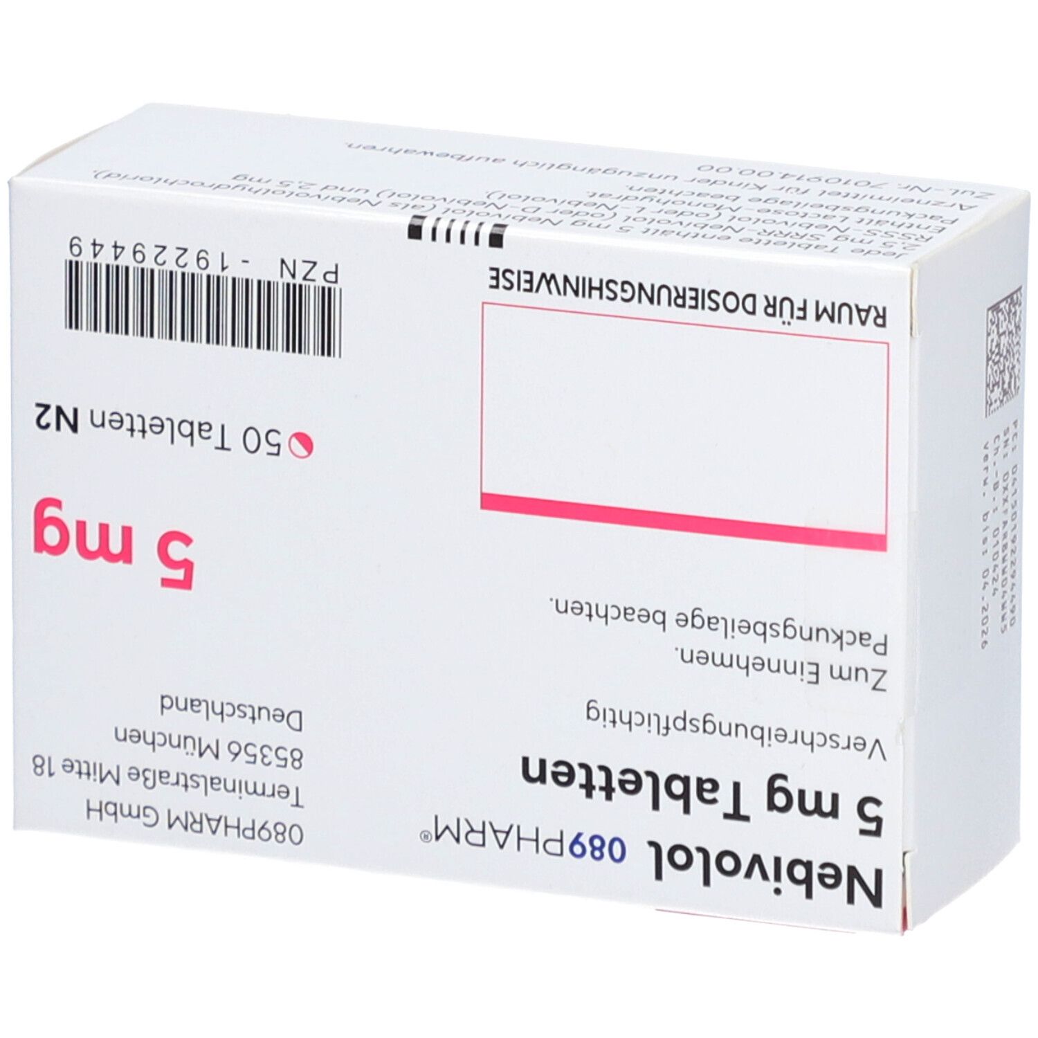 NEBIVOLOL 089PHARM 5 mg Tabletten
