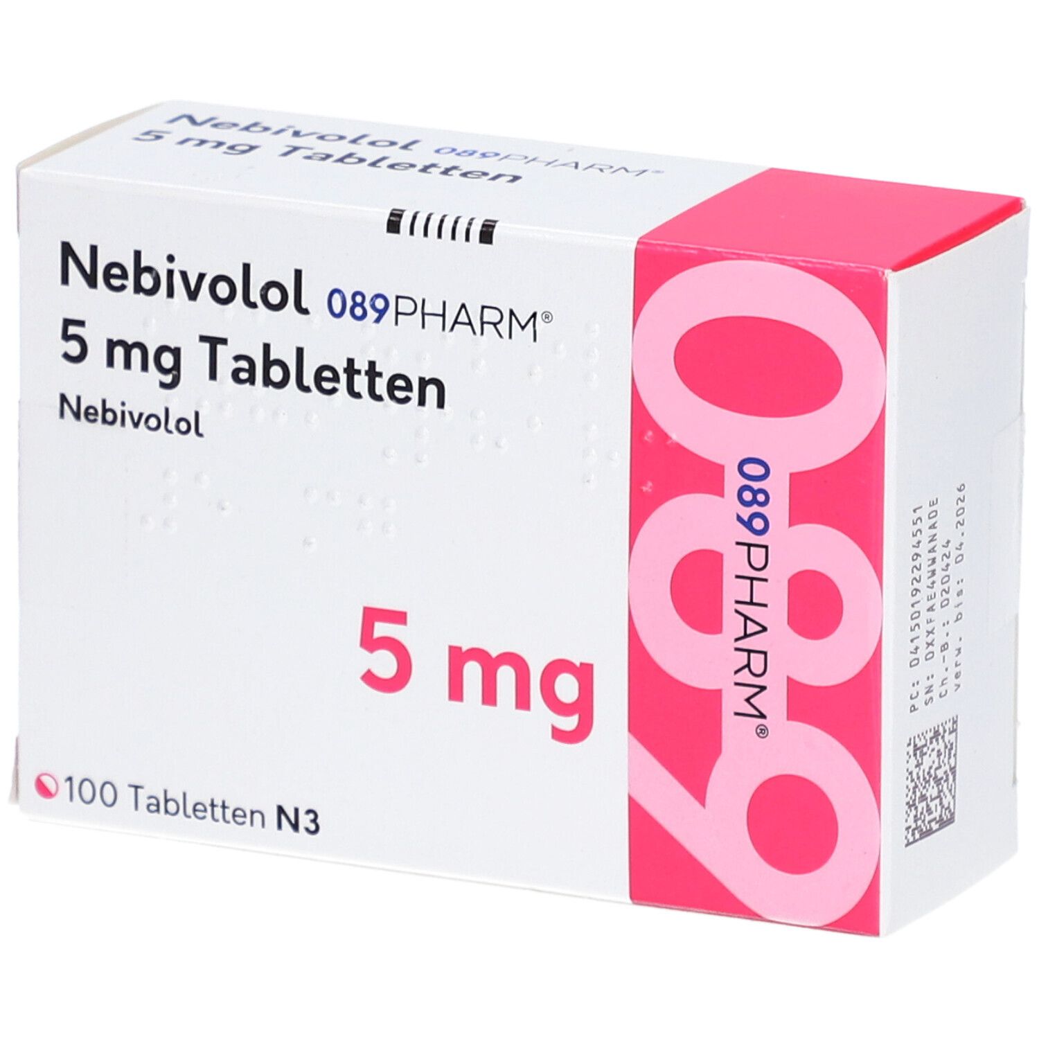 NEBIVOLOL 089PHARM 5 mg Tabletten