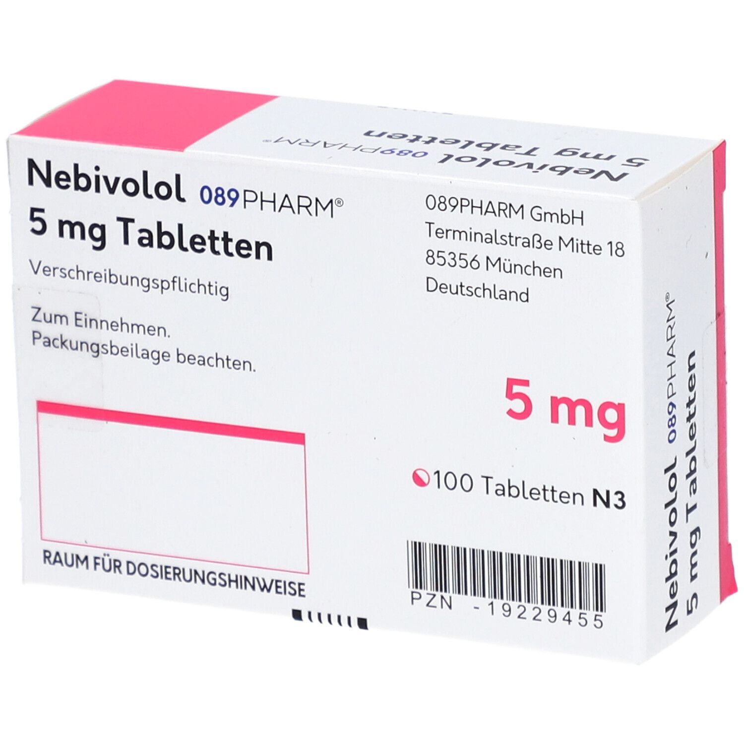 NEBIVOLOL 089PHARM 5 mg Tabletten