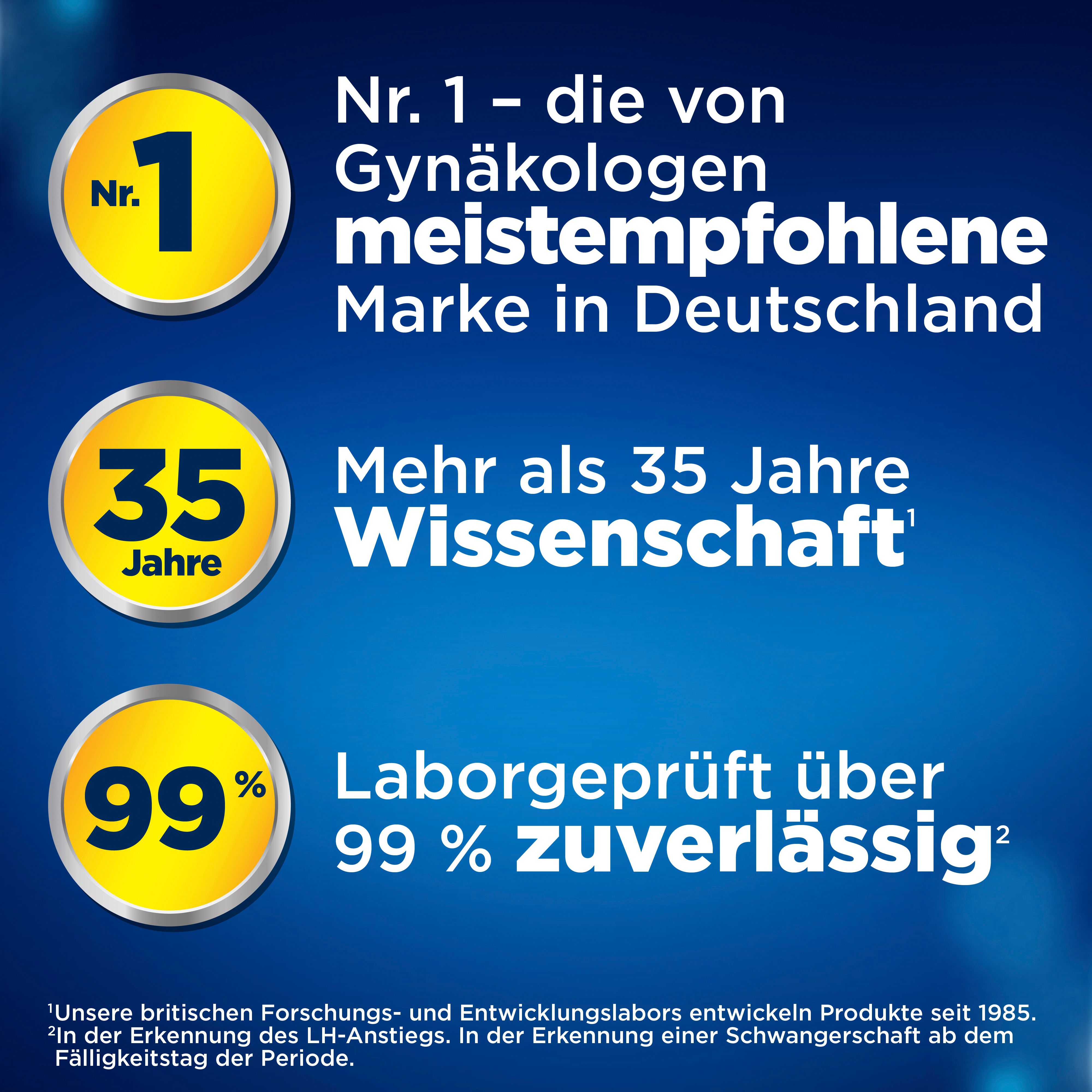 Clearblue® Schwangerschaftstest Schnelle Erkennung 5er, Vorteilspack