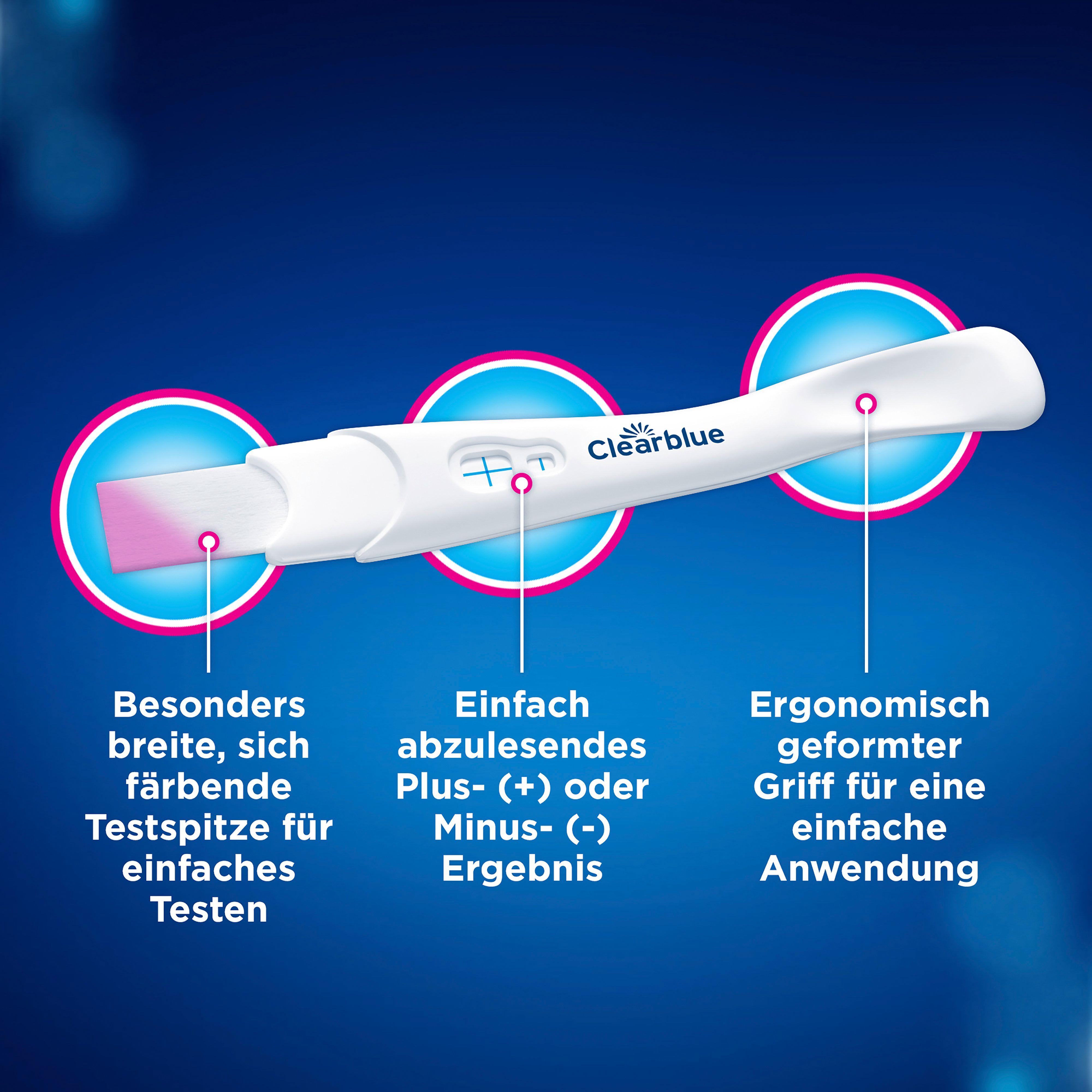 Clearblue® Schwangerschaftstest Schnelle Erkennung 5er, Vorteilspack