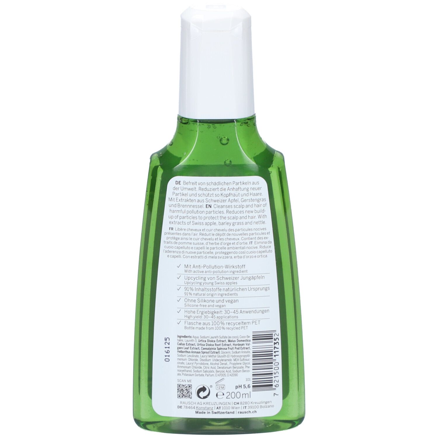 Rausch Anti-Pollution-Shampoo m.Schweizer Apfel 200 ml Shampoo