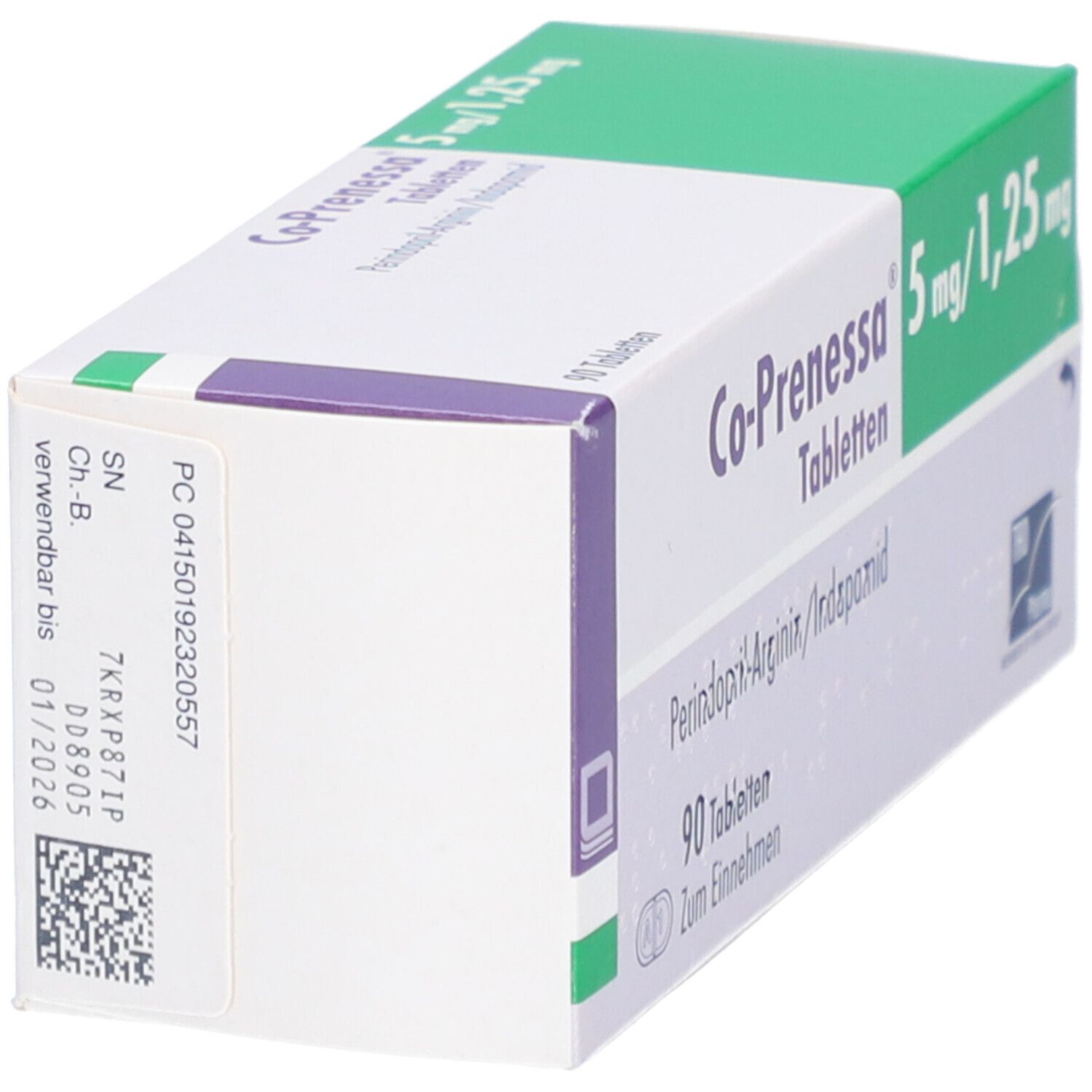 Co-Prenessa 5 mg/1,25 mg Tabletten 90 St