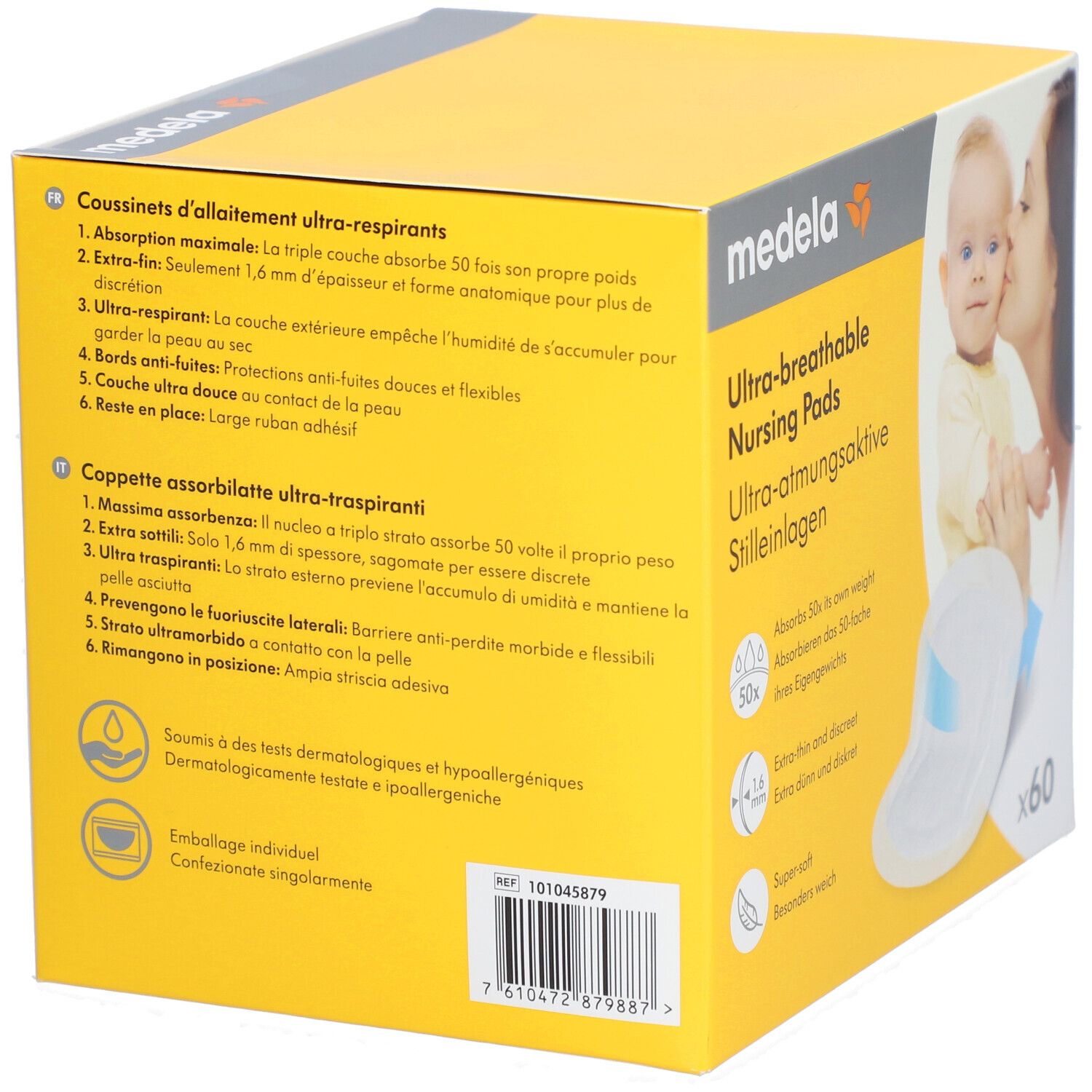 Medela Stilleinlage Einweg ultra-atmungsaktiv 60 St Stilleinlagen