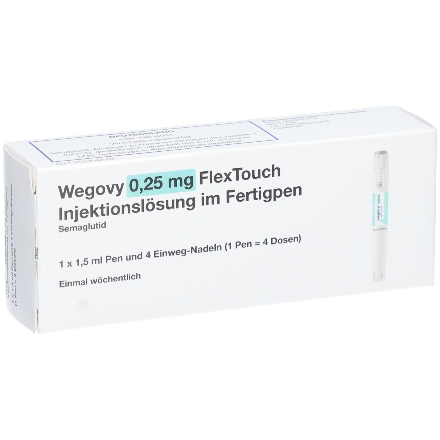 WEGOVY 0,25 mg FlexTouch Injektionslsg.Fertigpen