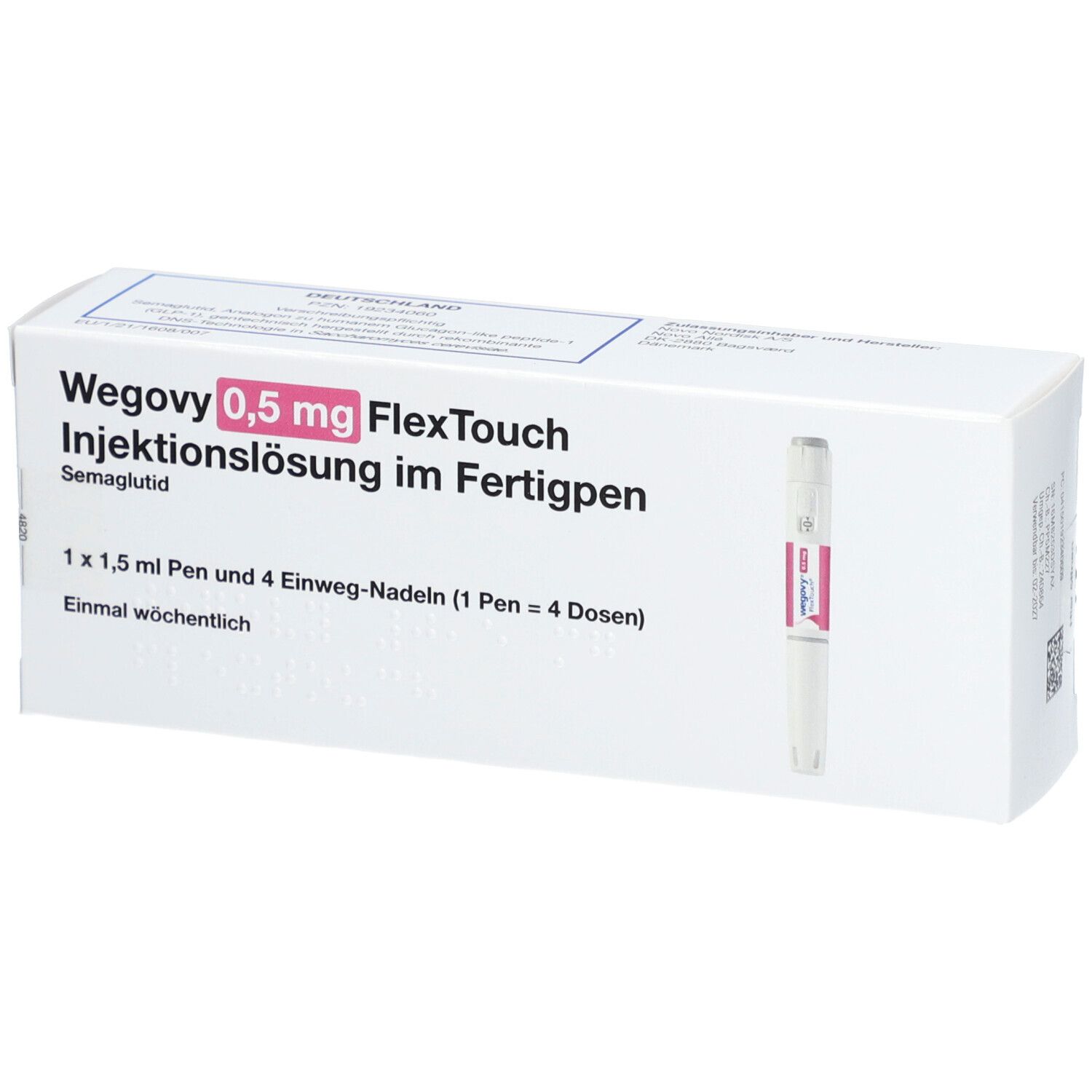 WEGOVY 0,5 mg FlexTouch Injektionslsg.Fertigpen 1x1,5 ml mit dem E ...