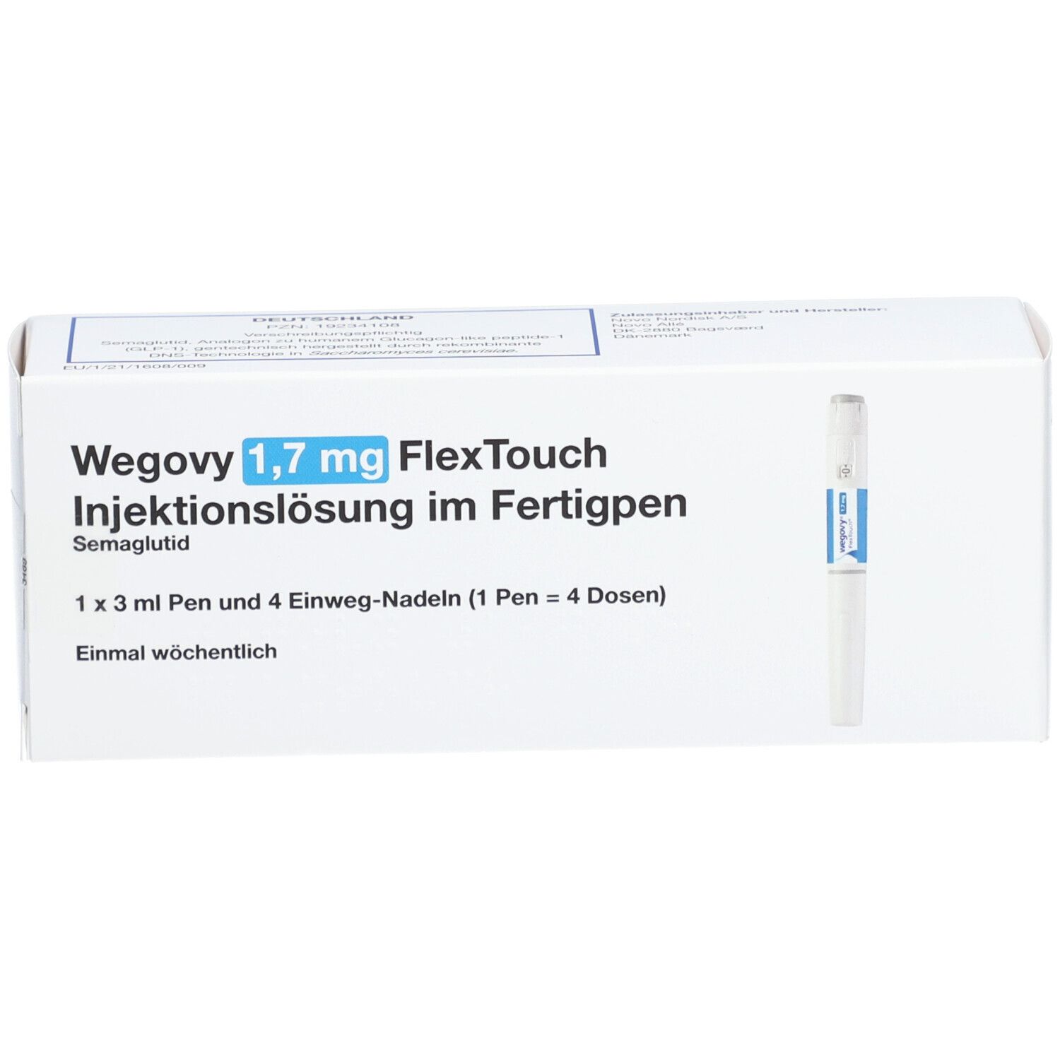 WEGOVY 1,7 mg FlexTouch Injektionslsg.Fertigpen
